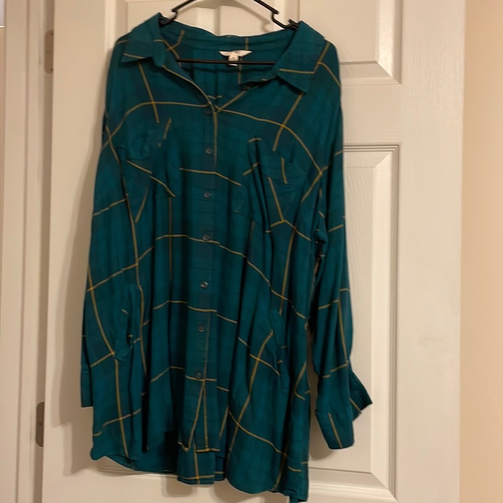 Plaid tunic